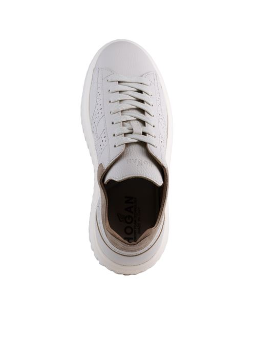 Sneakers H-Stripes in pelle Beige HOGAN | HXM6450FJ50 U47278O